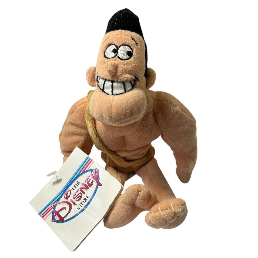 Disney Store Exclusive George From George of the Jungle Mini Bean Bag Plush+Tags